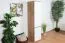 Jugendzimmer - Schrank Alard 02, Farbe: Eiche / Weiß - Abmessungen: 195 x 45 x 52 cm (H x B x T)
