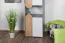Stilvoller Jugendzimmer - Schrank Klemens 04 mit 5 Fächern, Grau / Weiß / Eiche, 144 x 50 x 38 cm, bietet viel Stauraum, dreifarbig und stilvoll
