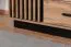 Kommode Trevalli 5, Farbe: Eiche / Schwarz - Abmessungen: 88 x 90 x 40 cm (H x B x T)