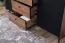 Kommode Mairenke 05, Farbe: Walnuss / Schwarz matt - Abmessungen: 79 x 150 x 40 cm (H x B x T)