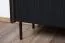 Kommode Mairenke 05, Farbe: Walnuss / Schwarz matt - Abmessungen: 79 x 150 x 40 cm (H x B x T)