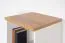 Bücherregal Panduros 07, Farbe: Kiefer Weiß / Eiche Braun - Abmessungen: 128 x 45 x 40 cm (H x B x T)