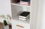 Bücherregal Panduros 07, Farbe: Kiefer Weiß / Eiche Braun - Abmessungen: 128 x 45 x 40 cm (H x B x T)