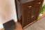 Kommode Kiefer massiv Walnussfarben Turakos 67, mit 2 Türen und 2 Schubladen, 119 x 80 x 43 cm, hochwertig und stabil, einfache und rasche Montage