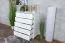 Kommode Kiefer massiv Vollholz weiß lackiert Junco 136 - Abmessung 100 x 80 x 42 cm