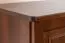 Robuste Kommode Kiefer massiv Vollholz Walnussfarben Junco 159, mit fünf Schubladen, 23 x 80 x 42 cm, vier Fächer, mit sehr gute Stabilität