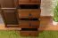 Robuste Kommode Kiefer massiv Vollholz Walnussfarben Junco 159, mit fünf Schubladen, 23 x 80 x 42 cm, vier Fächer, mit sehr gute Stabilität