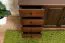 Vollholz Kommode / Sideboard Kiefer massiv Walnussfarben Junco 172, mit vier Schubladen, 78 x 121 x 42 cm, zwei Fächer, aus umweltfreundlichem Material