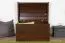 Truhe Kiefer massiv Vollholz Walnussfarben 183 – Abmessung 77 x 54 x 50 cm
