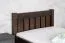 Jugendbett Buche Massivholz 107, inkl. Lattenrost, Walnussfarben, Liegefläche 80 x 200 cm, modernes Kinderbett, besonders robust und langlebig