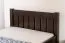 Einzelbett 107 in Walnussfarben, Buche Massivholz, inkl. Lattenrost, Liegefläche 90 x 200 cm, praktisches Gästebett, klassisches Design, gut kombinierbar