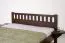 Jugendbett Buche Massivholz 108, Walnussfarben, inkl. Lattenrost, Liegefläche 160 x 200 cm, bequemes Kinderbett, langlebig und robust, einfacher Aufbau