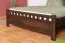 Doppelbett Buche Massivholz 108, Walnussfarben, inkl. Lattenrost, Liegefläche 160 x 200 cm, bequemes Gästebett, langlebig und robust, einfacher Aufbau