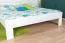 Weißes Doppelbett Buche Massivholz 114, Gästebett, inkl. Lattenrost, Liegefläche 180 x 200 cm, robust und stabil, hochwertig verarbeitet, einfache Montage