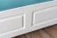 Elegantes Doppelbett Buche Massivholz 117G, Gästebett, in Weiß, inkl. Lattenrost, Matratzenmaße 180 x 200 cm, schlichtes Design, einfache und rasche Montage