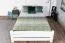 Modernes Doppelbett Kiefer Vollholz 83, Gästebett inkl. Lattenrost, in Weiß, Liegefläche 160 x 200 cm, einfache und rasche Montage, professionell verarbeitet