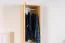 Schrank Kiefer massiv natur Aurornis 01 - Abmessungen: 200 x 50 x 60 cm (H x B x T)