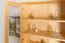 Vitrine Kiefer massiv natur Aurornis 10 - Abmessungen: 200 x 96 x 40 cm (H x B x T)