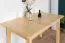 Tisch ausziehbar Kiefer massiv Vollholz natur Junco 236A (eckig) - Abmessung 80 x 140 / 170 cm