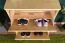 Schuhschrank Kiefer Vollholz massiv natur Junco 214 - Abmessung 80 x 72 x 30 cm
