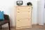 Massivholz-Schuhschrank, Farbe: Natur 98x72x30 cm