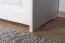 Nachtkommode Kiefer massiv Vollholz weiß lackiert Junco 131 - Abmessung 65 x 40 x 35 cm (H x B x T)
