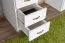 Schreibtisch Kiefer massiv Vollholz weiß lackiert Pipilo 18 - Abmessung: 75 x 139 x 54 cm (H x B x T)