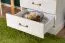 Kommode Badile 13, Farbe: Kiefer Weiß / Braun - 98 x 57 x 46 cm (H x B x T)