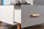 Couchtisch Hohgant 08, Farbe: Weiß / Grau Hochglanz - 90 x 62 x 47 cm (B x T x H)