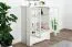 Vitrine Falefa 07, Farbe: Elfenbein - 128 x 101 x 49 cm (H x B x T)