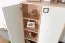 Kommode 27, Farbe: Buche / Weiß - 134 x 86 x 37 cm (H x B x T)