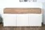 Kommode Papauta 21, Farbe: Kaschmir / Eiche dunkel - Abmessungen: 86 x 176 x 45 cm (H x B x T)