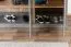 Drehtürenschrank / Kleiderschrank Lotofaga 15, Farbe: Grau / Walnuss - 227 x 181 x 59 cm (H x B x T)