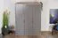 Drehtürenschrank / Kleiderschrank Lotofaga 15, Farbe: Grau / Walnuss - 227 x 181 x 59 cm (H x B x T)