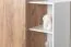 Kommode Gremda 02, Farbe: Eiche / Weiß - 134 x 110 x 45 cm (H x B x T)