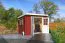 Gartenhaus G274 Schwedenrot - 28 mm Blockbohlenhaus, Grundfläche: 4,56 m², Pultdach