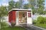 Gartenhaus G277 Schwedenrot - 28 mm Blockbohlenhaus, Grundfläche: 7,26 m², Pultdach