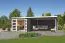 Gartenhaus G270 Carbongrau - 28 mm Blockbohlenhaus, Grundfläche: 22,85 m², Pultdach