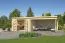Gartenhaus G270 Natur - 28 mm Blockbohlenhaus, Grundfläche: 22,85 m², Pultdach