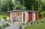 Gartenhaus G14 Schwedenrot inkl. Fußboden - 40 mm Blockbohlenhaus, Grundfläche: 12,54 m², Zeltdach