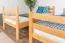 Etagenbett / Stockbett 90 x 190 cm "Easy Premium Line" K17/n, Buche Massivholz Natur lackiert, teilbar