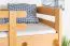 Etagenbett / Stockbett 90 x 190 cm "Easy Premium Line" K17/n, Buche Massivholz Natur lackiert, teilbar