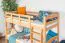 Etagenbett / Stockbett 90 x 190 cm für Kinder "Easy Premium Line" K17/n, Buche Massivholz Natur lackiert, teilbar