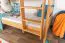 Etagenbett / Stockbett 90 x 190 cm für Kinder "Easy Premium Line" K17/n, Buche Massivholz Natur lackiert, teilbar