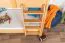 Etagenbett / Stockbett 90 x 190 cm für Kinder "Easy Premium Line" K17/n, Buche Massivholz Natur lackiert, teilbar
