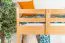 Etagenbett / Stockbett 90 x 190 cm für Kinder "Easy Premium Line" K17/n, Buche Massivholz Natur lackiert, teilbar
