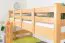 Stockbett 90 x 200 cm für Erwachsene "Easy Premium Line" K17/n, Buche Massivholz Natur lackiert, teilbar