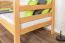 Stockbett 90 x 200 cm für Erwachsene "Easy Premium Line" K17/n, Buche Massivholz Natur lackiert, teilbar