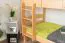 Stockbett 90 x 200 cm für Erwachsene "Easy Premium Line" K17/n, Buche Massivholz Natur lackiert, teilbar