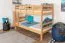 Etagenbett / Stockbett 90 x 200 cm "Easy Premium Line" K17/n, Buche Massivholz Natur lackiert, teilbar